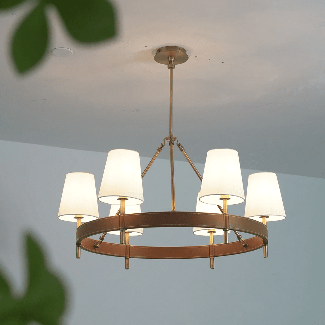 Arianna Leather Chandelier - Vakkerlight