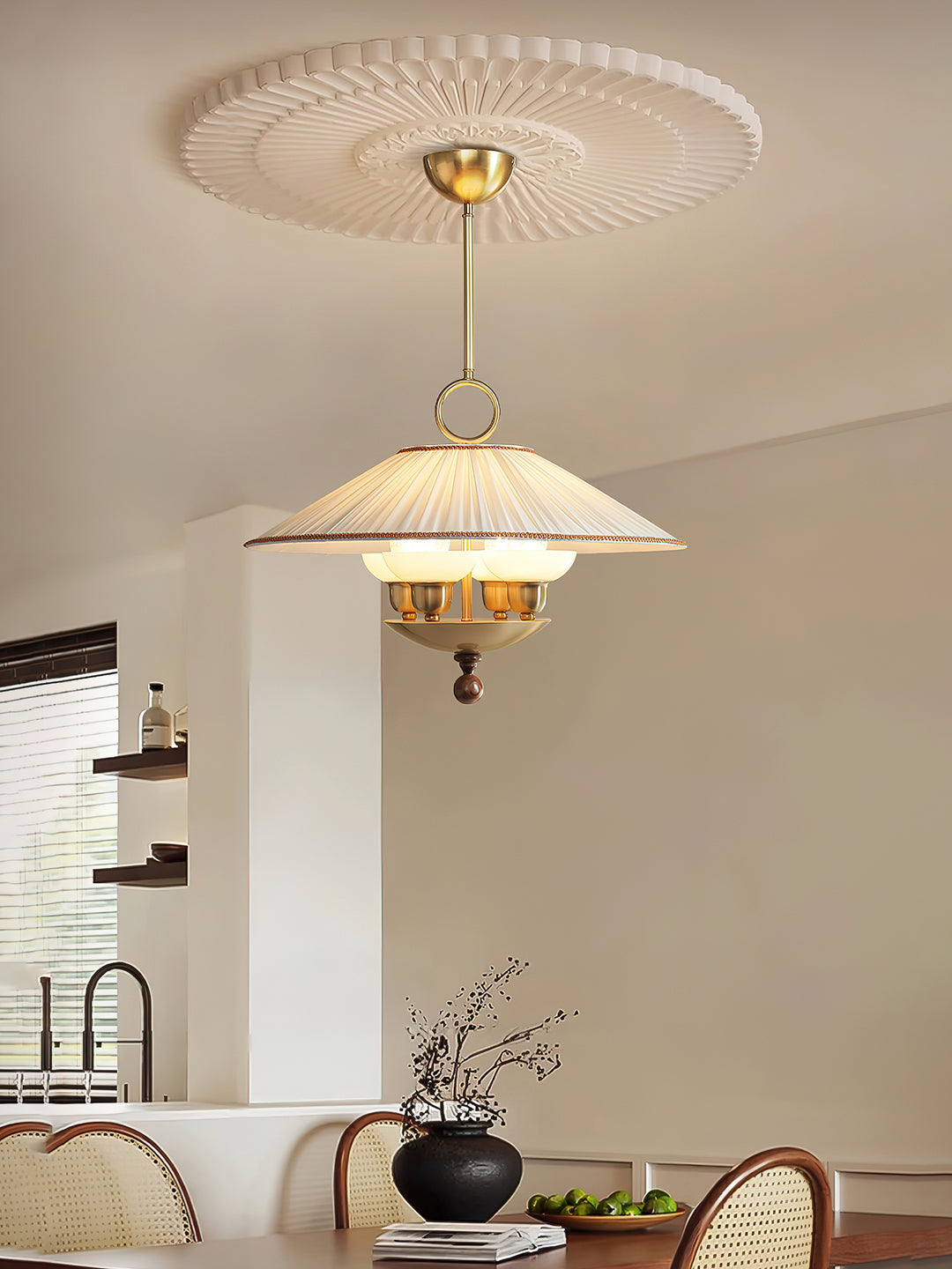 Arlena Pleated Shade Pendant Light - Vakkerlight