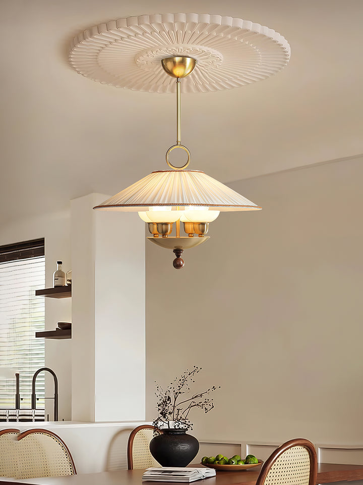 Arlena Pleated Shade Pendant Light - Vakkerlight
