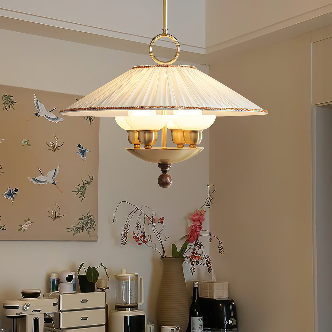 Arlena Pleated Shade Pendant Light - Vakkerlight