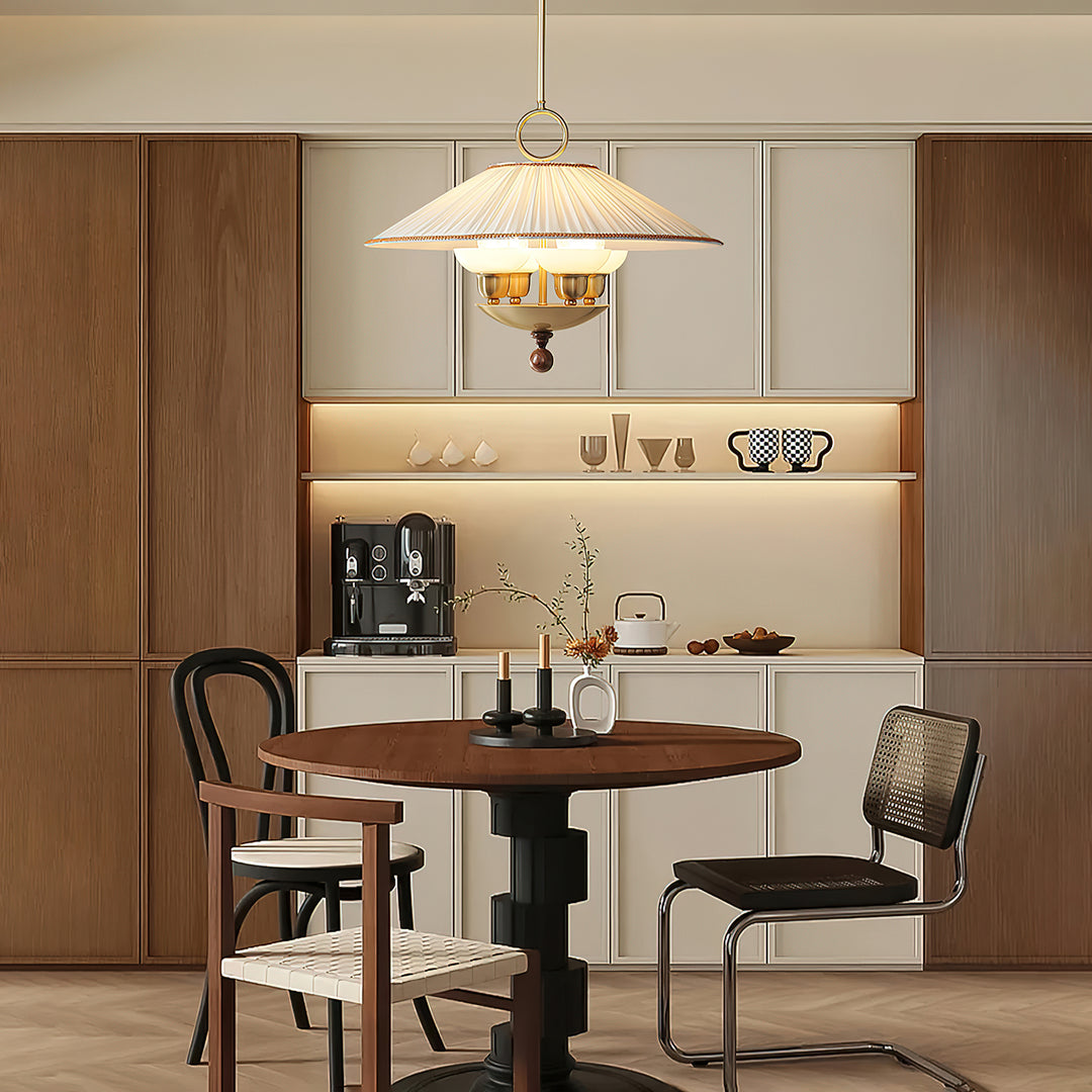 Arlena Pleated Shade Pendant Light - Vakkerlight