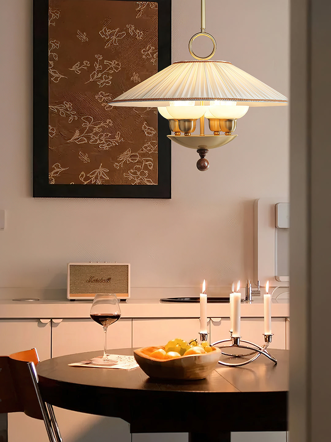 Arlena Pleated Shade Pendant Light - Vakkerlight