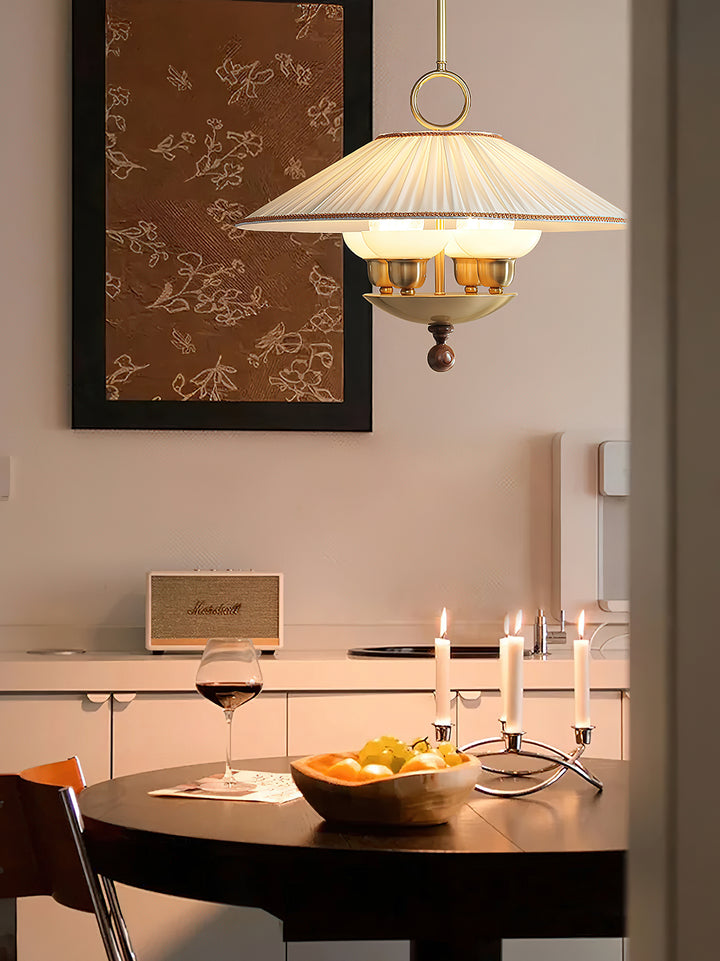 Arlena Pleated Shade Pendant Light - Vakkerlight