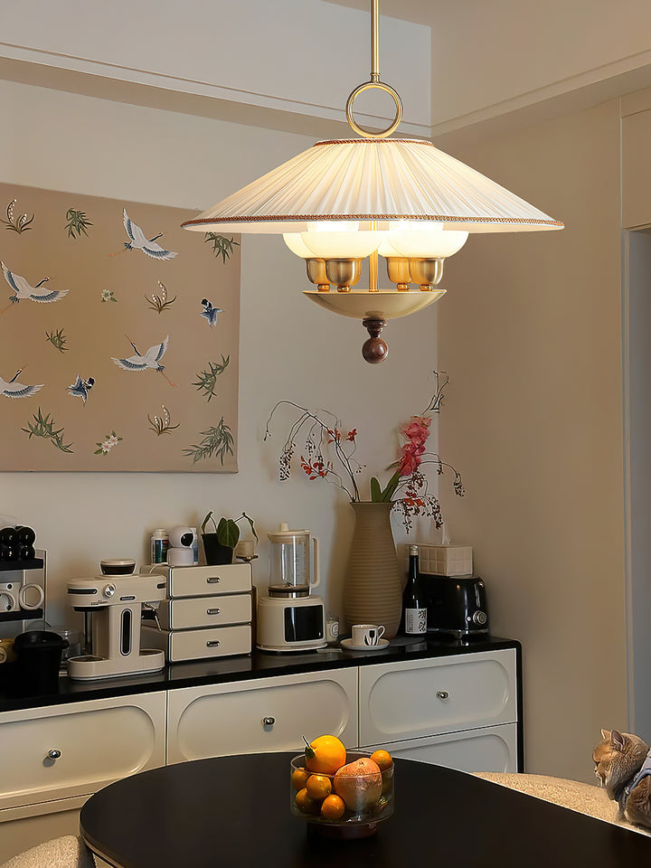 Arlena Pleated Shade Pendant Light - Vakkerlight