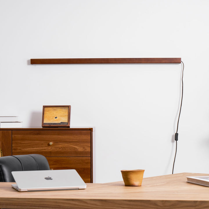 Arlo Linear Wood Plug - in Wall Light - Vakkerlight