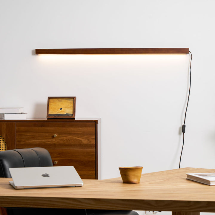 Arlo Linear Wood Plug - in Wall Light - Vakkerlight
