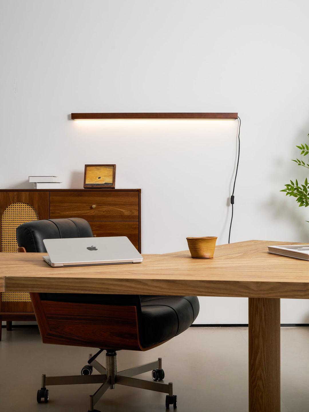 Arlo Linear Wood Plug - in Wall Light - Vakkerlight