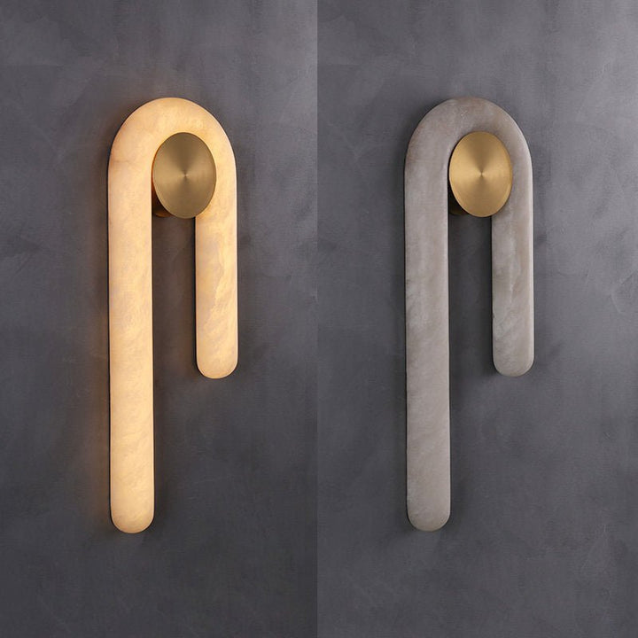 Arlo Loop Alabaster Wall Light - Vakkerlight