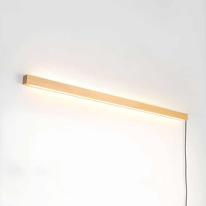 Arlo Linear Wood Plug-in Wall Light - Vakkerlight