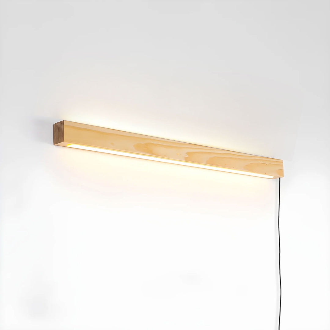 Arlo Linear Wood Plug-in Wall Light - Vakkerlight