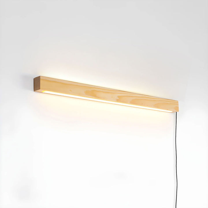 Arlo Linear Wood Plug-in Wall Light - Vakkerlight
