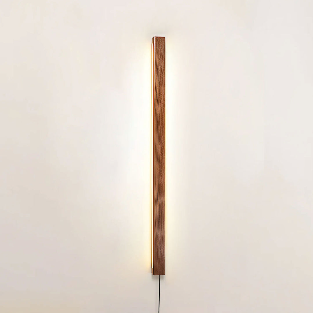 Arlo Linear Wood Plug-in Wall Light - Vakkerlight