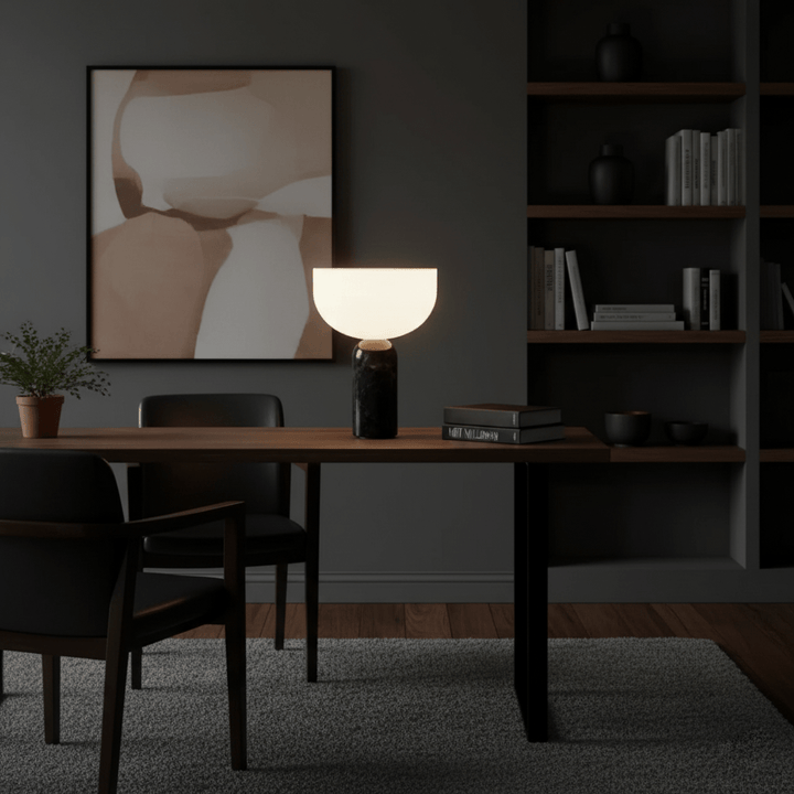 Arno Sphere Marble Table Lamp - Vakkerlight