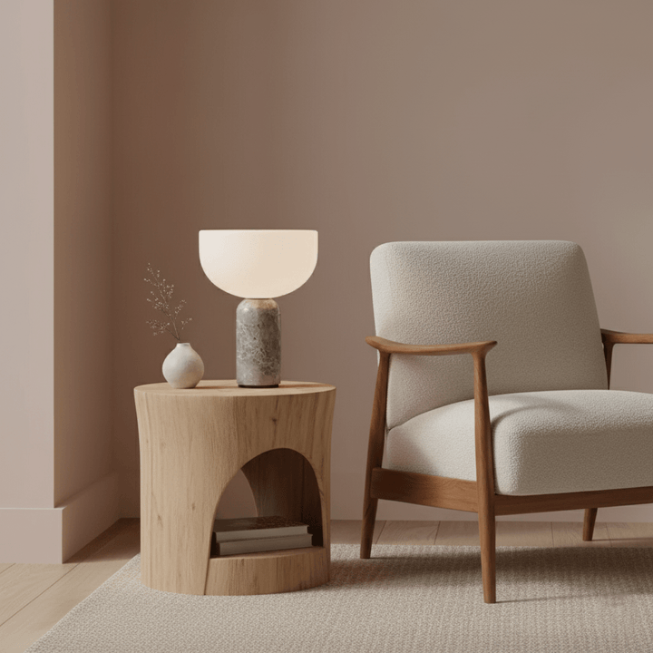 Arno Sphere Marble Table Lamp - Vakkerlight