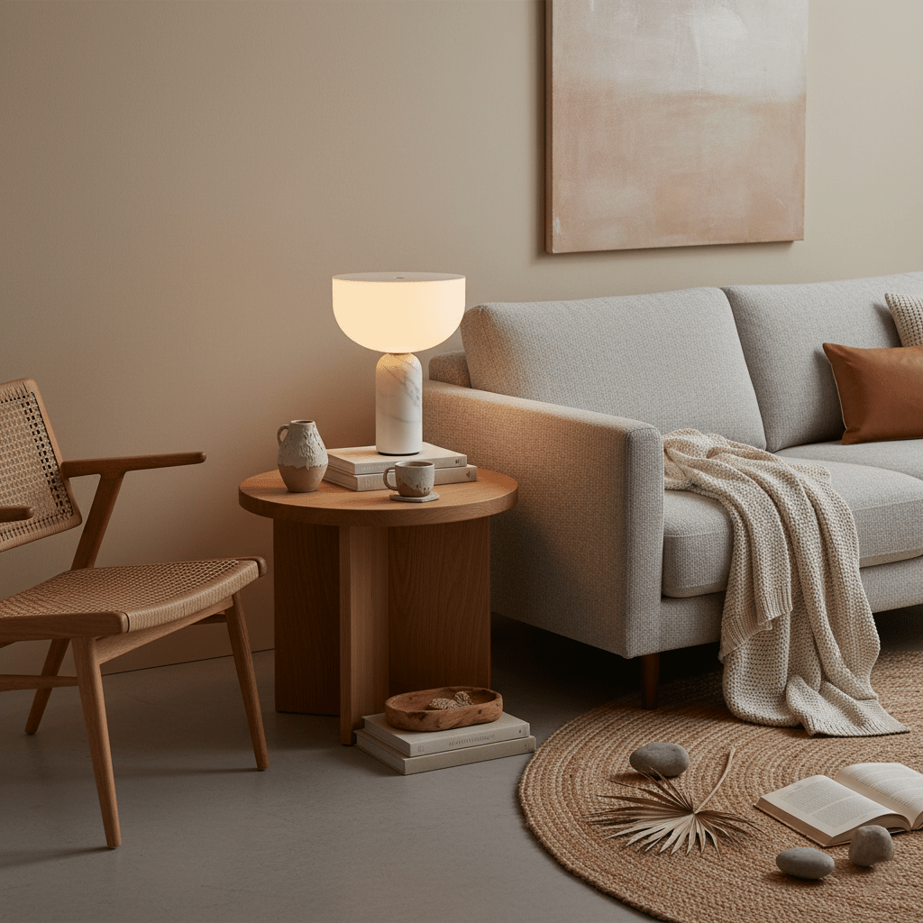 Arno Sphere Marble Table Lamp - Vakkerlight