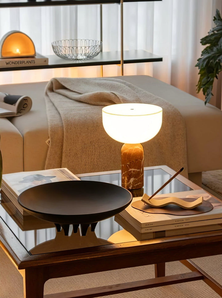 Arno Sphere Marble Table Lamp - Vakkerlight