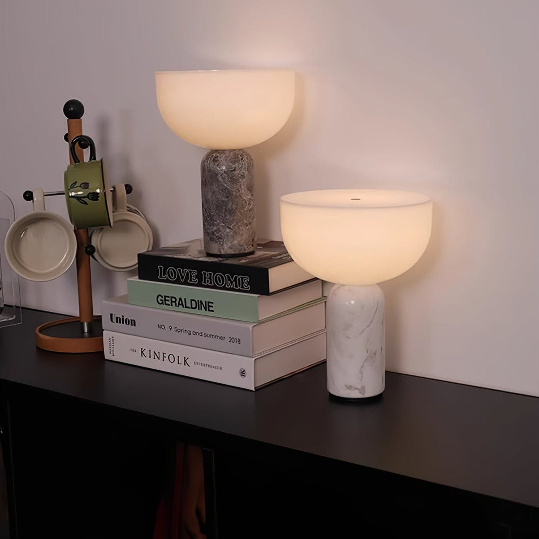 Arno Sphere Marble Table Lamp - Vakkerlight