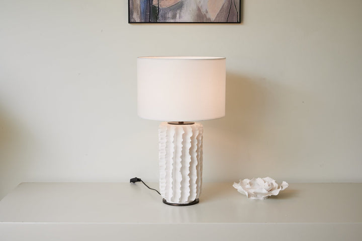 Arroyo Sculpted Ceramic Table Lamp - Vakkerlight