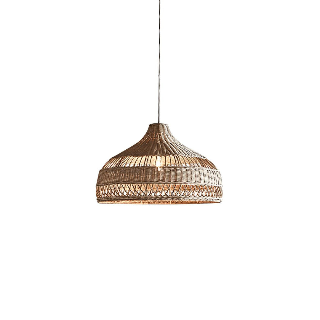 Artisanal Rattan Dome Pendant Lamp - Vakkerlight