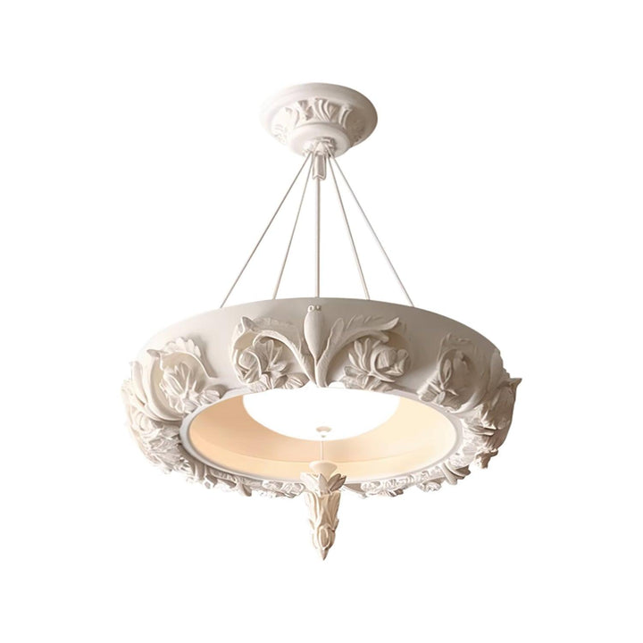 Artistic Carved Plaster Chandelier - Vakkerlight