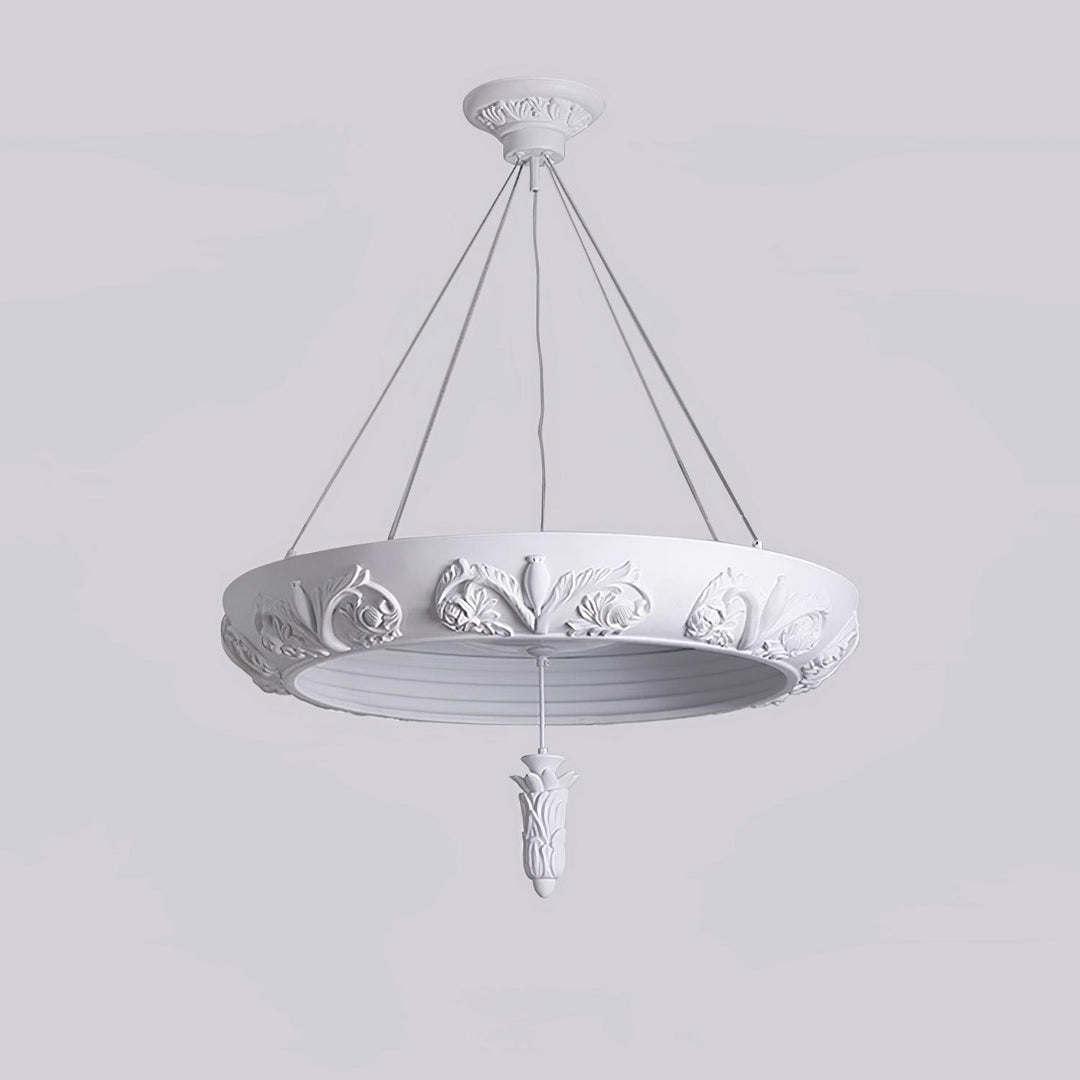 Artistic Carved Plaster Chandelier - Vakkerlight