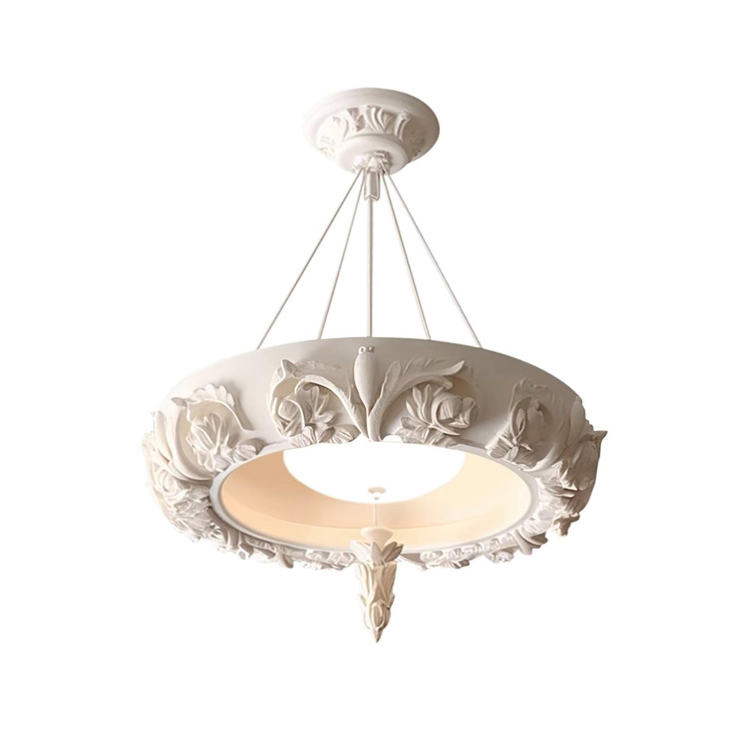 Artistic Carved Plaster Chandelier - Vakkerlight