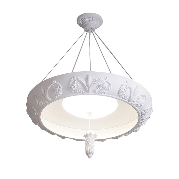 Artistic Carved Plaster Chandelier - Vakkerlight