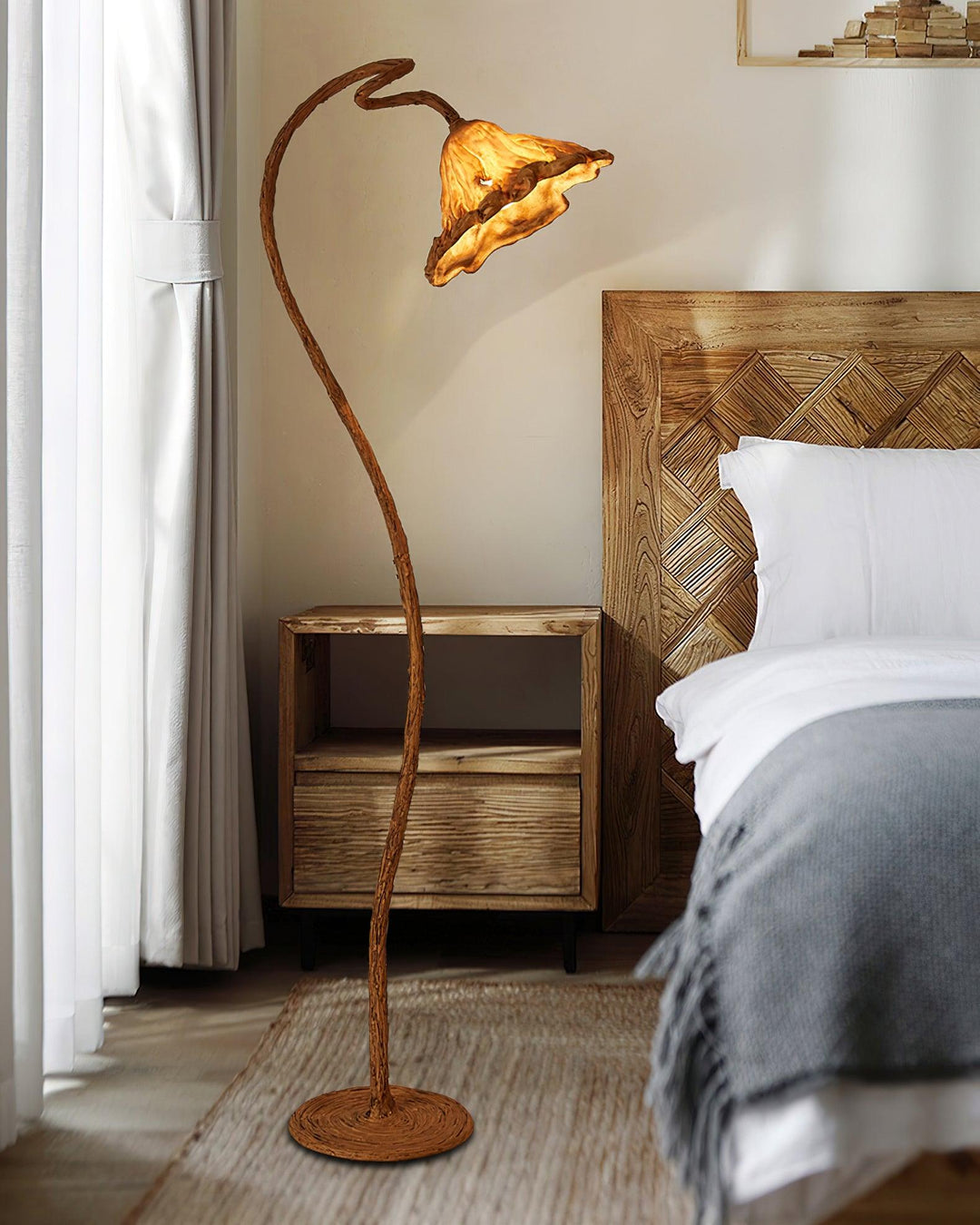 Artistic Lotus Leaf Floor Lamp - Vakkerlight