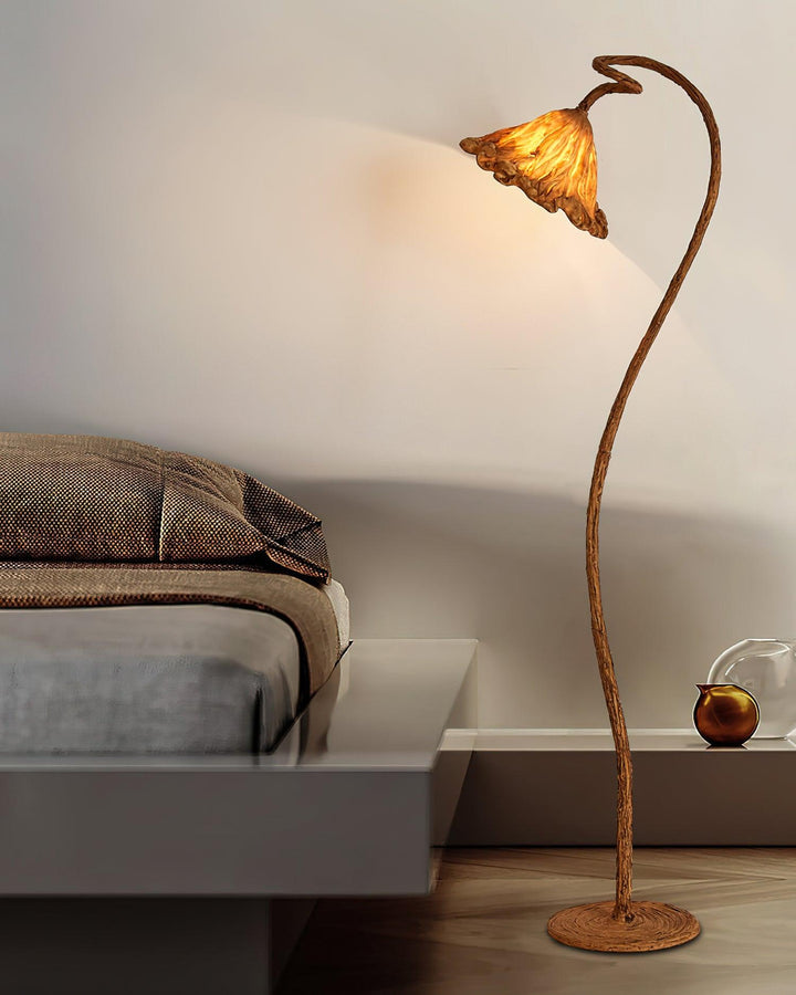 Artistic Lotus Leaf Floor Lamp - Vakkerlight