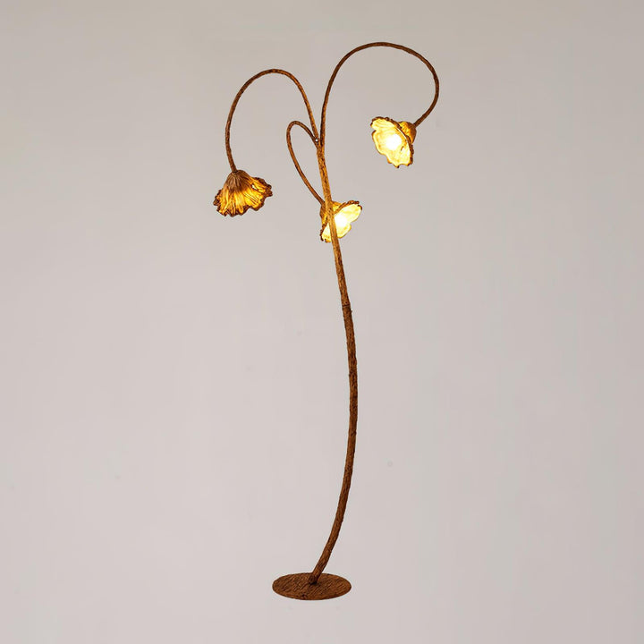 Artistic Lotus Leaf Floor Lamp - Vakkerlight