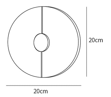 Artistic Alabaster Wall Lamp — Dimension drawings 1