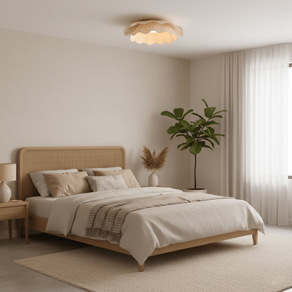 Arwen Fabric Wave Ceiling Lamp - Vakkerlight