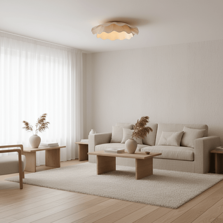 Arwen Fabric Wave Ceiling Lamp - Vakkerlight