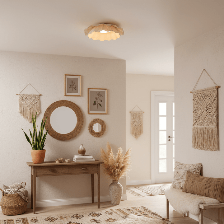 Arwen Fabric Wave Ceiling Lamp - Vakkerlight