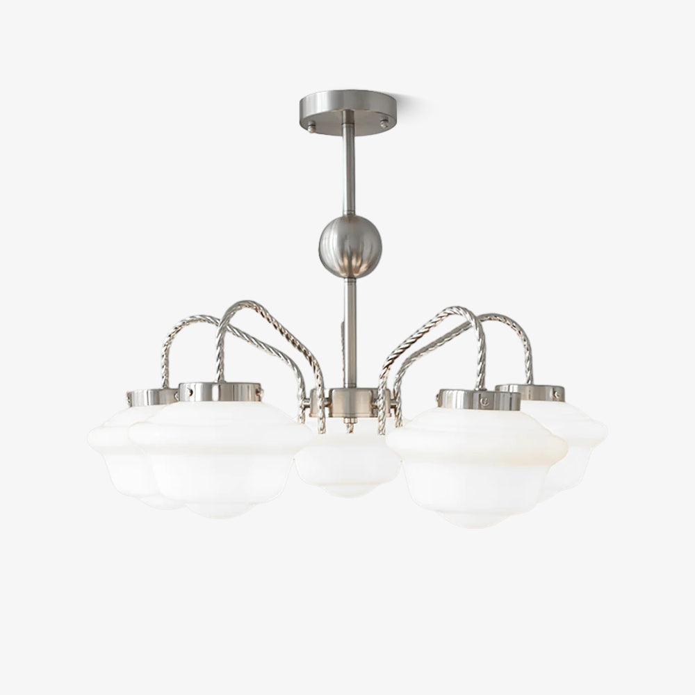 Ashford Tiered Opal Glass Chandelier