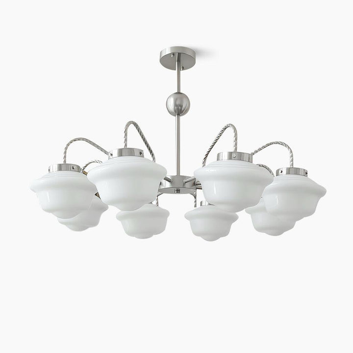 Ashford Tiered Opal Glass Chandelier – detail 16