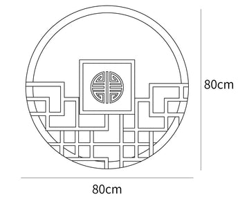 Ronde buitenmuurlamp — Dimension drawings 1