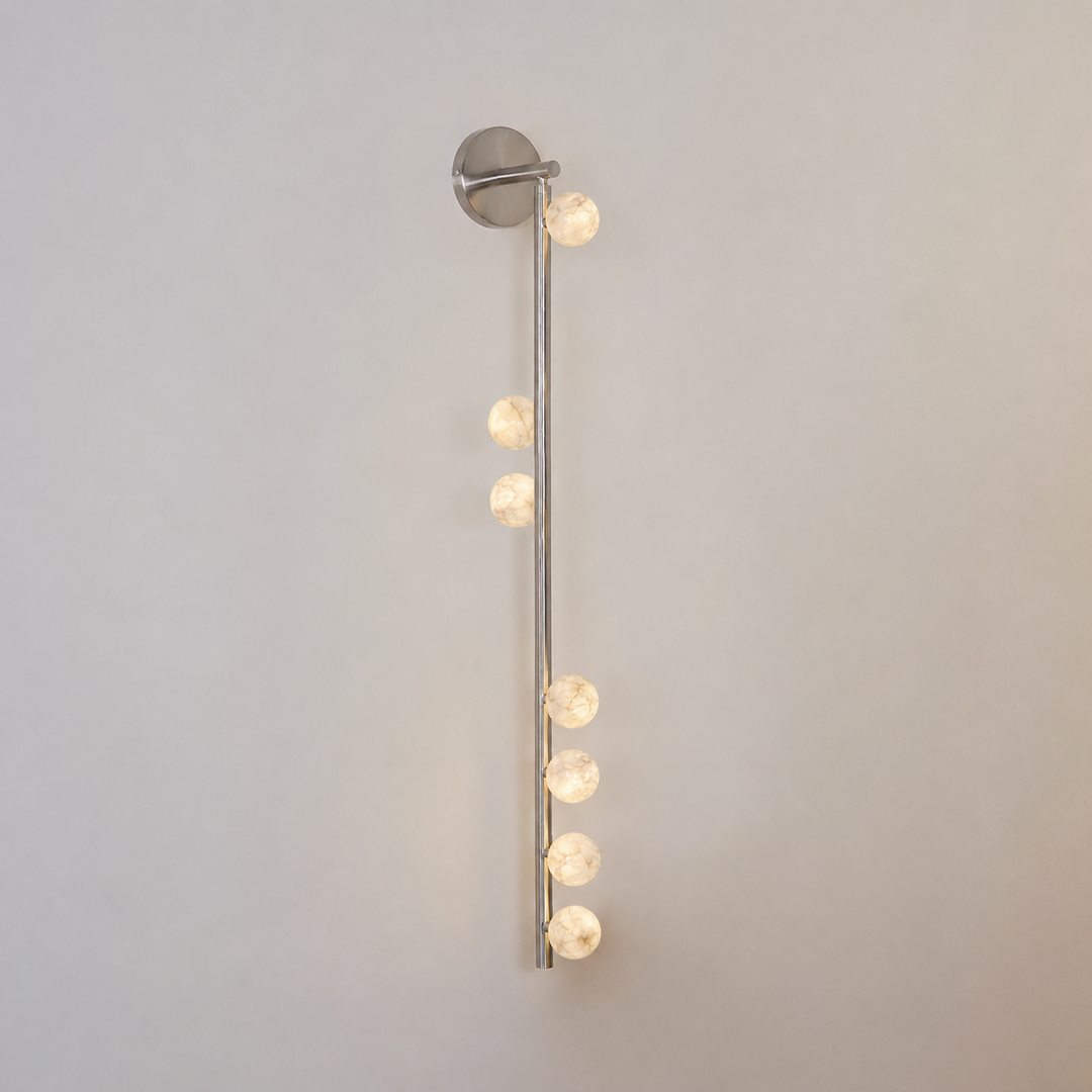 Asteria Alabaster Multi-Globe Wall Sconce