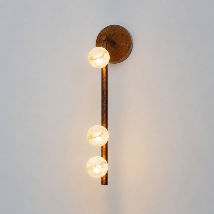Asteria Alabaster Multi-Globe Wall Sconce