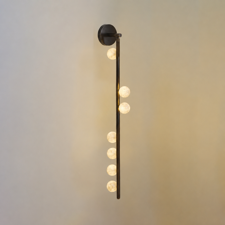Asteria Alabaster Multi-Globe Wall Sconce