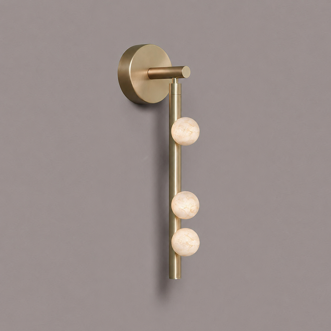 Asteria Alabaster Multi-Globe Wall Sconce
