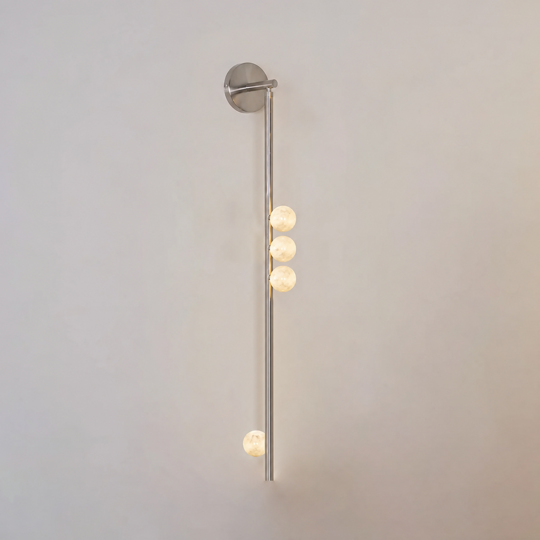 Asteria Alabaster Multi-Globe Wall Sconce
