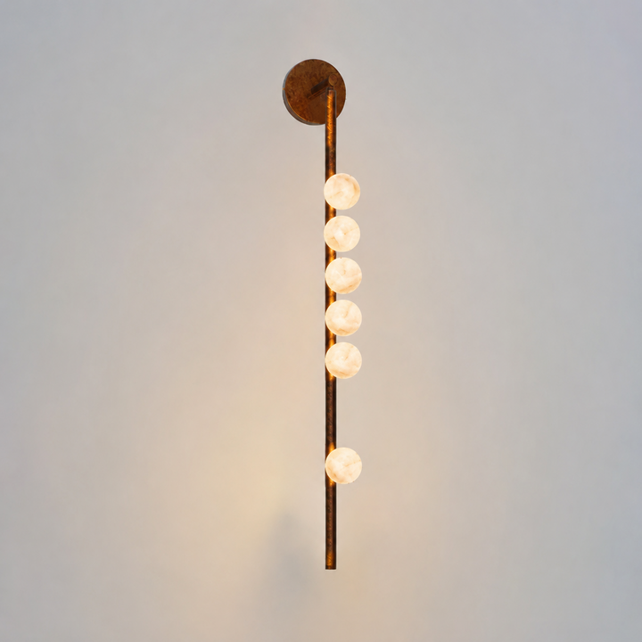 Asteria Alabaster Multi-Globe Wall Sconce