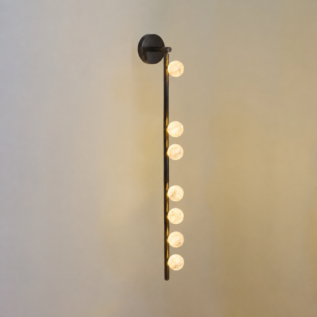 Asteria Alabaster Multi-Globe Wall Sconce