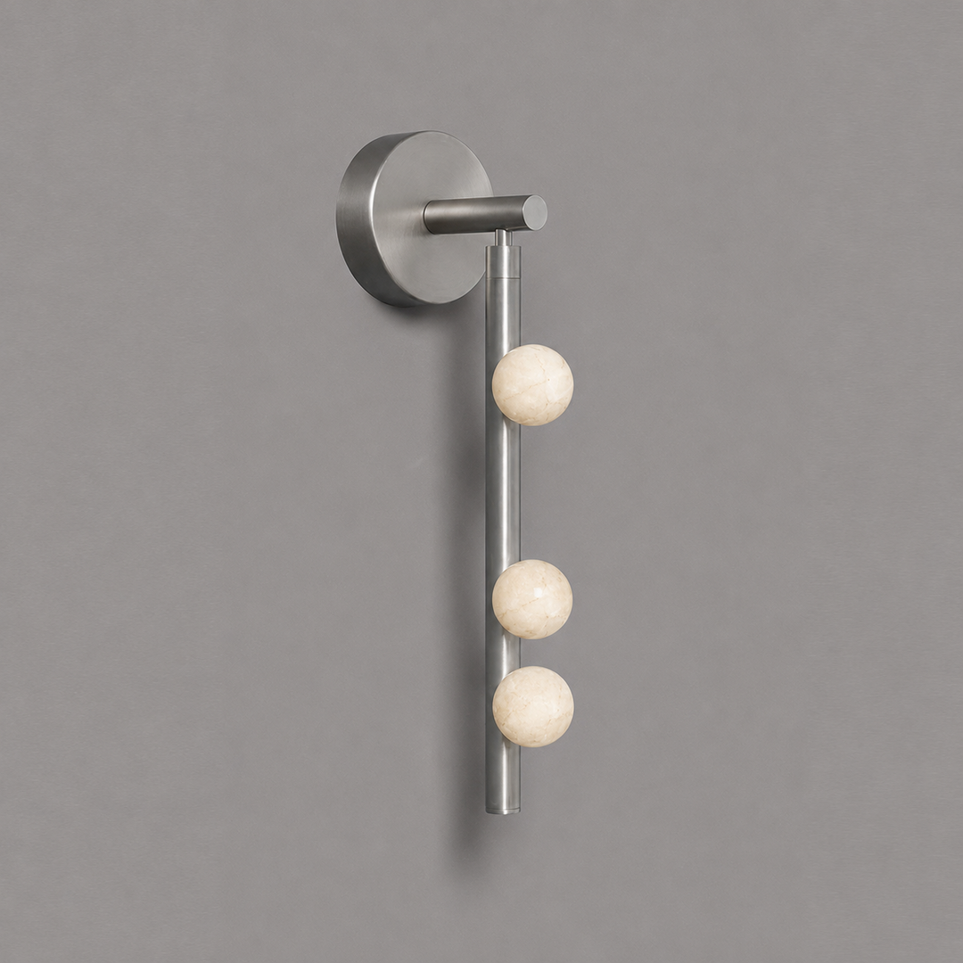 Asteria Alabaster Multi-Globe Wall Sconce