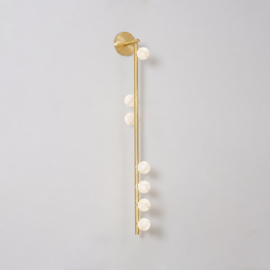 Asteria Alabaster Multi-Globe Wall Sconce