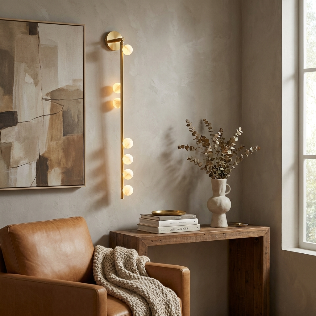 Asteria Alabaster Multi-Globe Wall Sconce