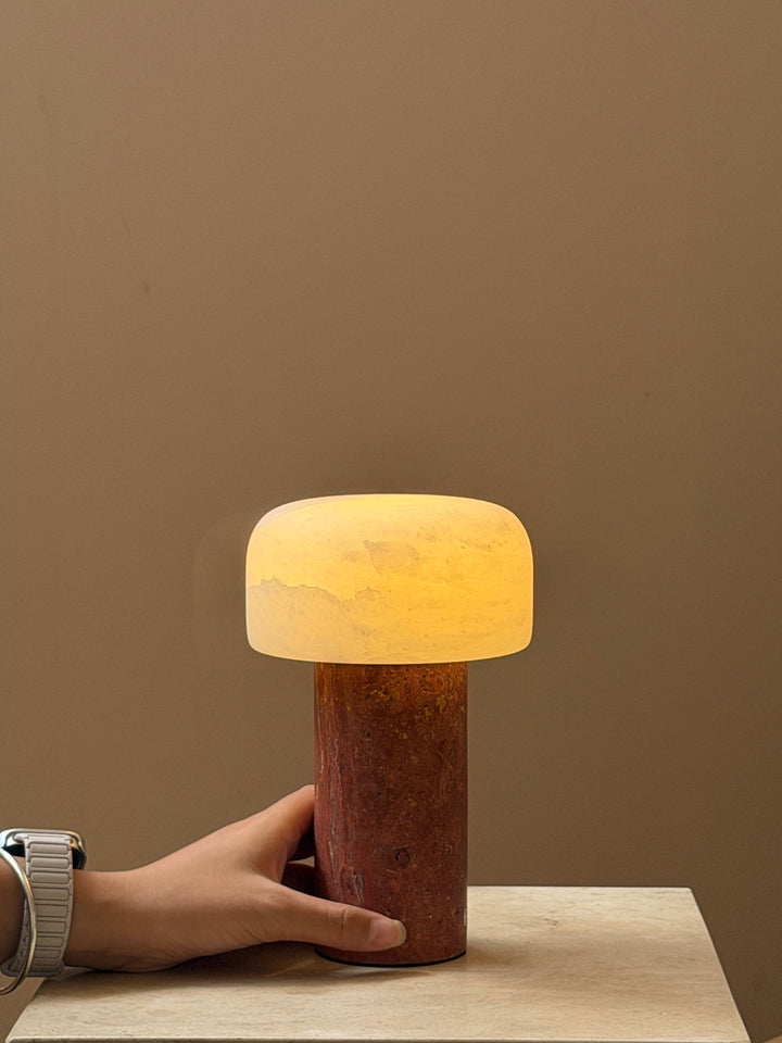 Asteria Natural Stone Rechargeable Table Lamp