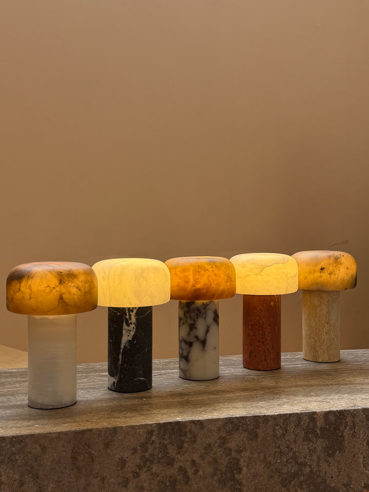 Asteria Natural Stone Rechargeable Table Lamp