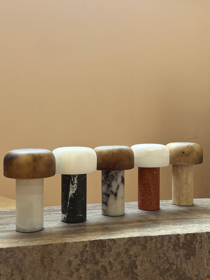 Asteria Natural Stone Rechargeable Table Lamp